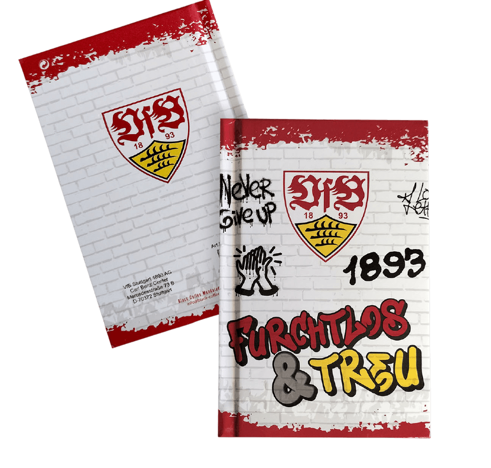VfB Stuttgart Notizbuch Graffiti A5