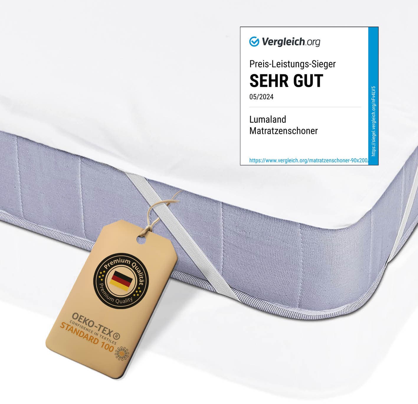 LUMALAND Matratzenauflage 100x200cm 