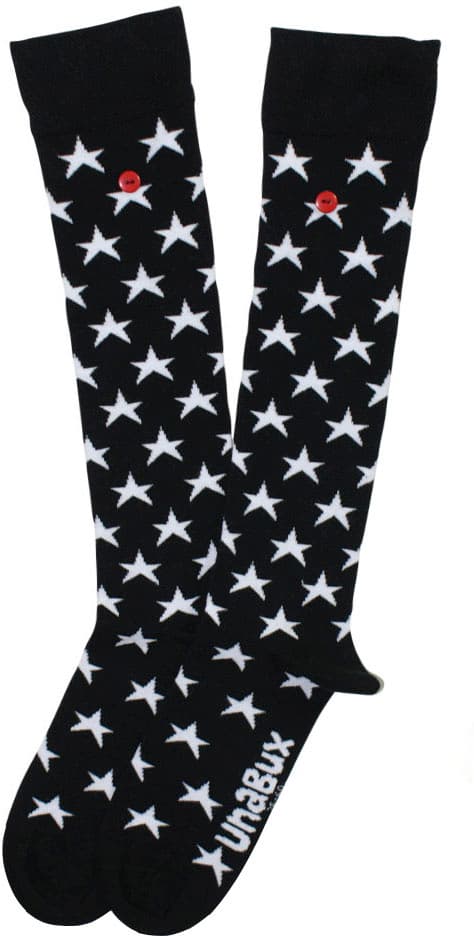 Unabux Unisex Kniestrümpfe Sterne