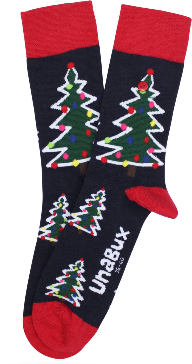 Unabux Unisex Socken Weihnachtsbaum