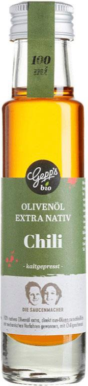 Gepp's Olivenöl Nativ Extra mit Chili