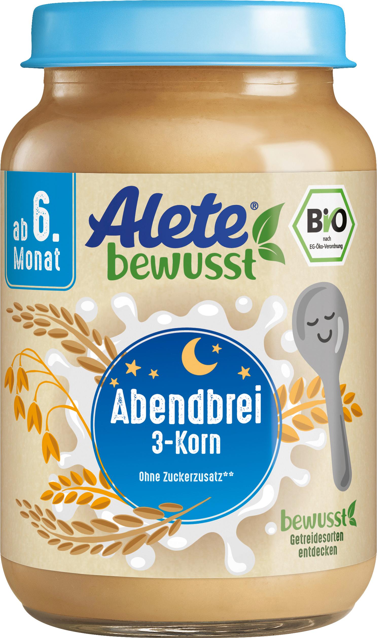 ALETE bewusst Bio Abendbrei 3 Korn