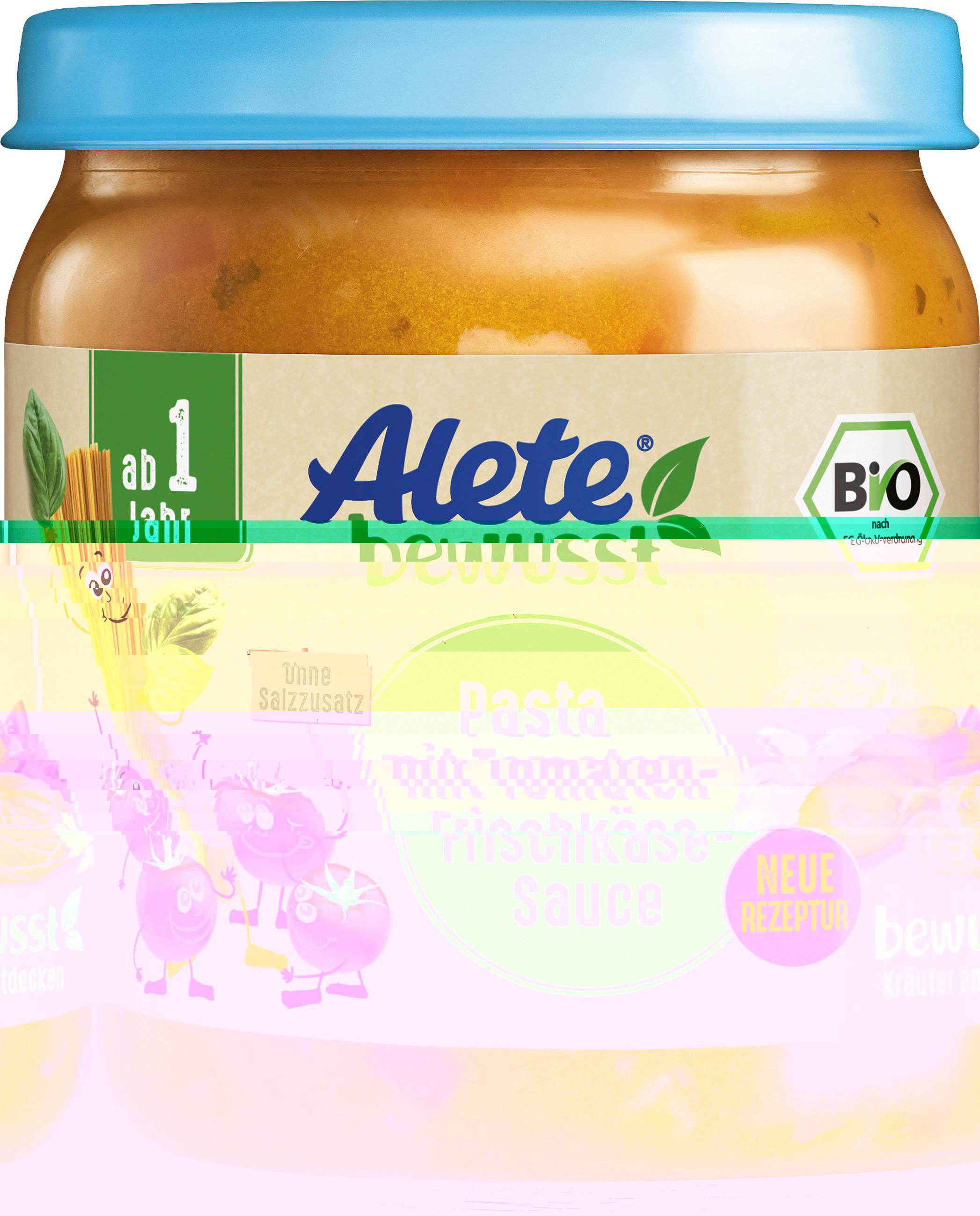 ALETE bewusst Bio Pasta mit Tomaten-Frischkäse-Sauce