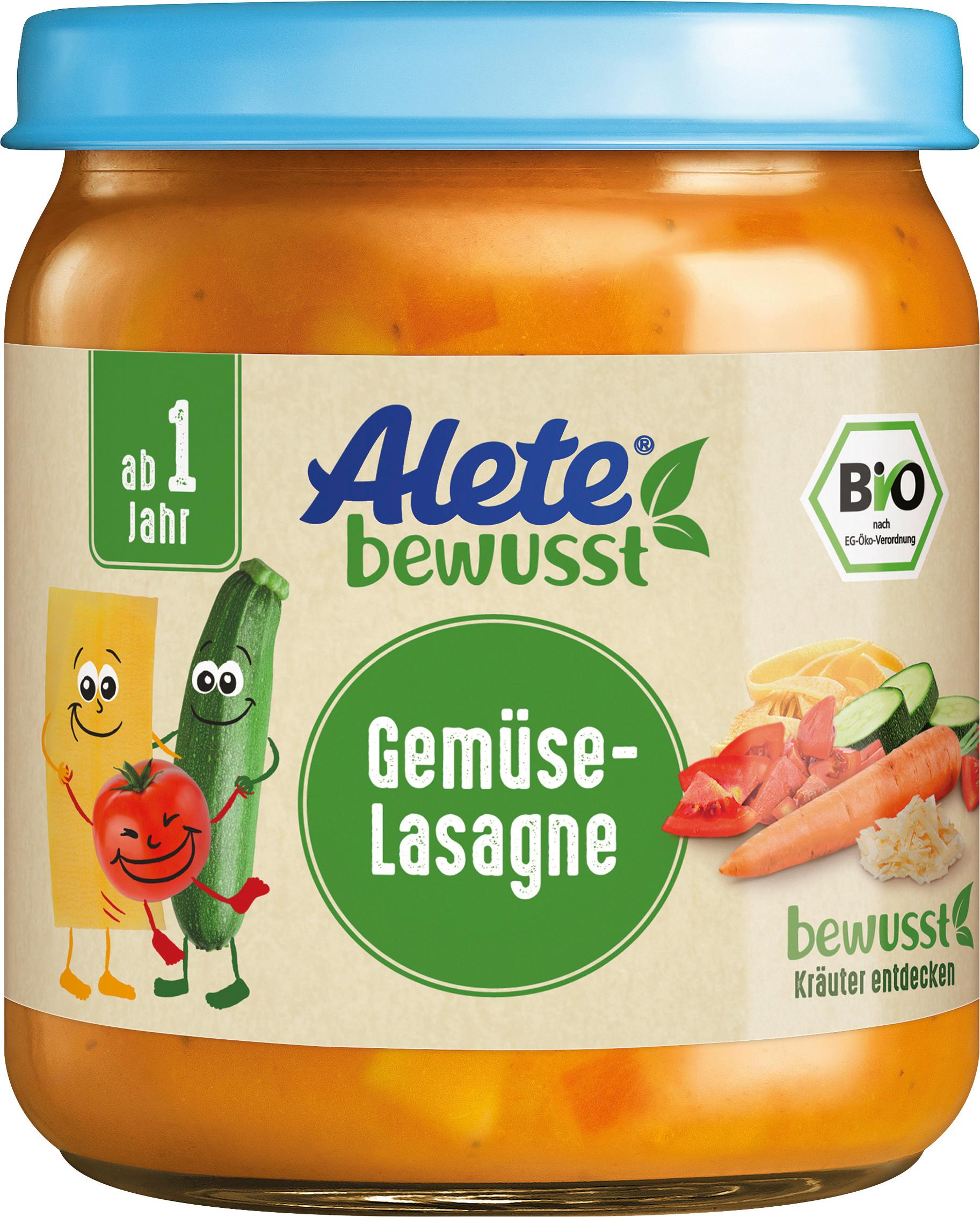 ALETE bewusst Gemüse-Lasagne