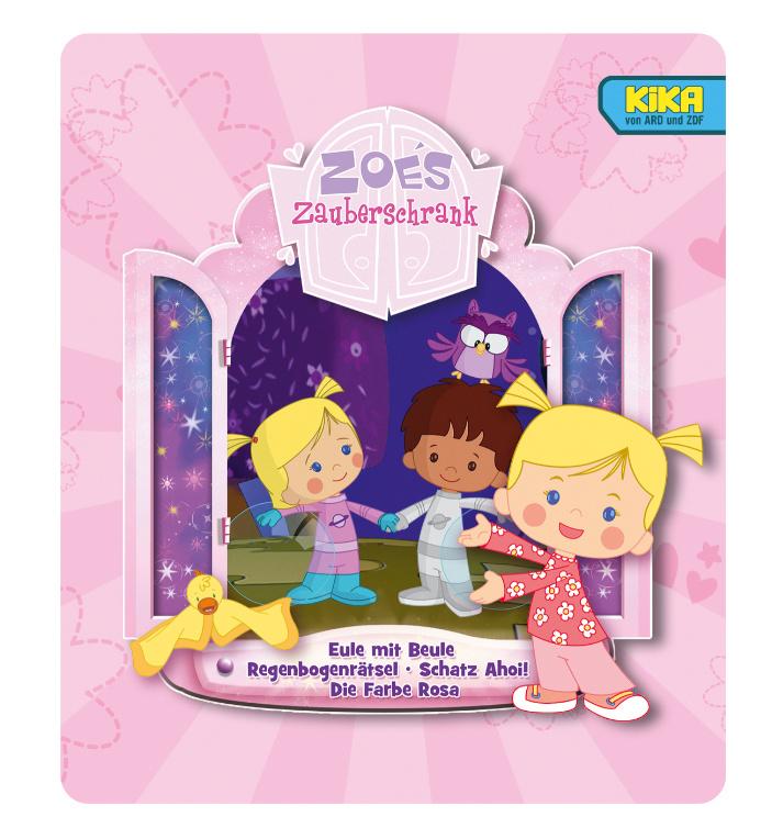 Produktbild tonies - Hörfigur für die Toniebox: Zoés Zauberschrank: Eule / Regenbogenrätsel / Schatz Ahoi / Farbe Rosa 4 von 4