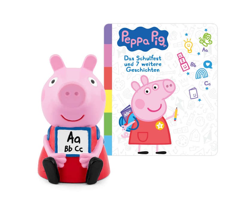 tonies - Hörfigur für die Toniebox: Peppa Pig - Das Schulfest und 7 weitere Geschichten