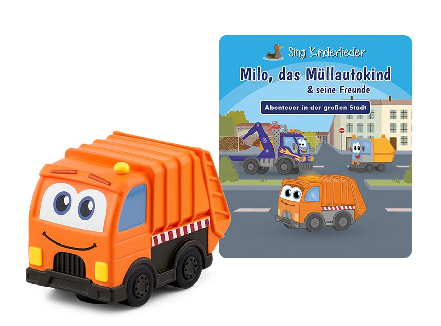 tonies - Hörfigur für die Toniebox: Sing Kinderlieder: Milo, das Müllauto-Kind&seine Freunde - Abenteuer in der großen Stadt