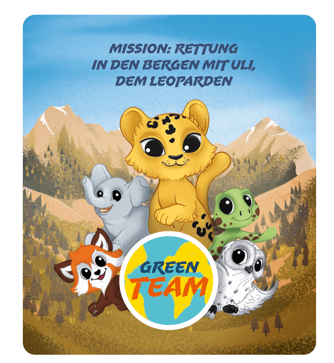 Produktbild tonies - Hörfigur für die Toniebox: Green Team: Mission: Rettung in den Bergen mit Uli, dem Leoparden 4 von 4