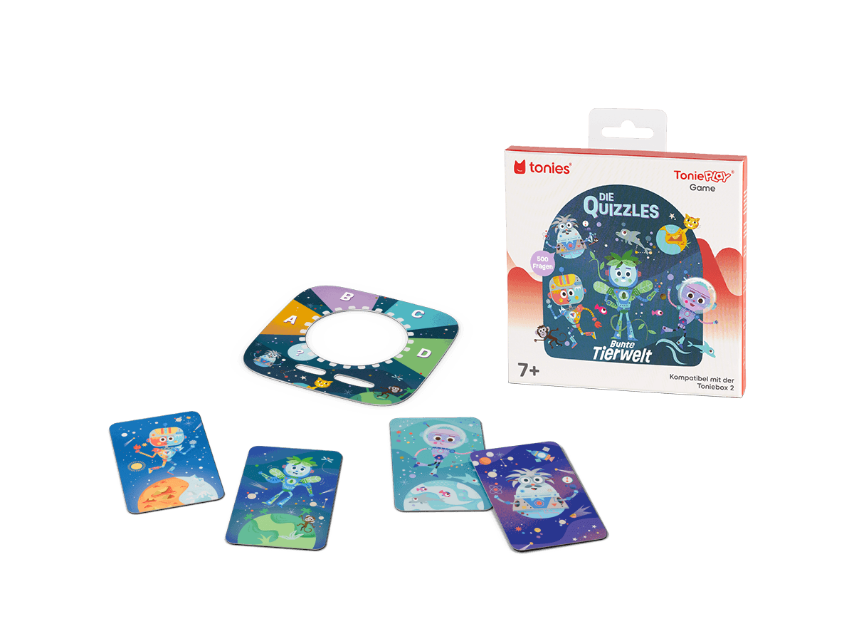 tonies - Toniebox 2 - Tonieplay Game S - Die Quizzles: Bunte Tierwelt