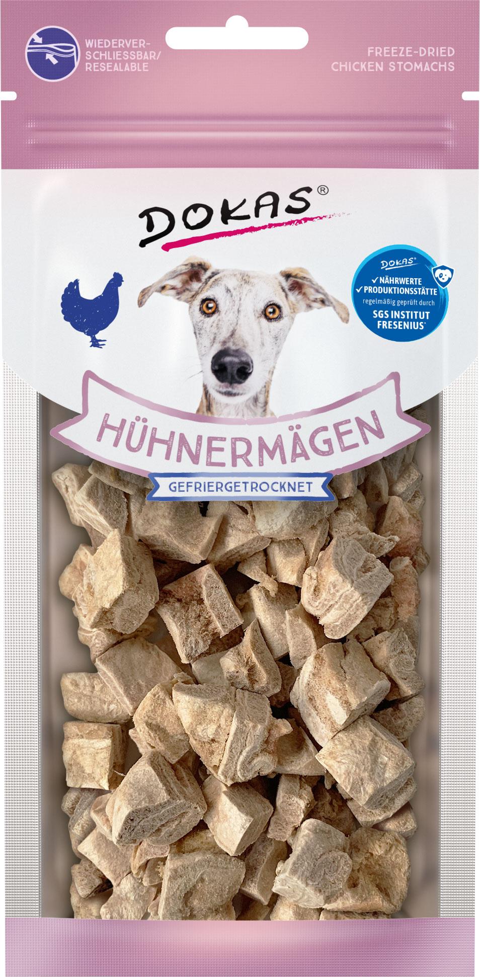 Dokas Hundesnack Hühnermägen gefriergetrocknet