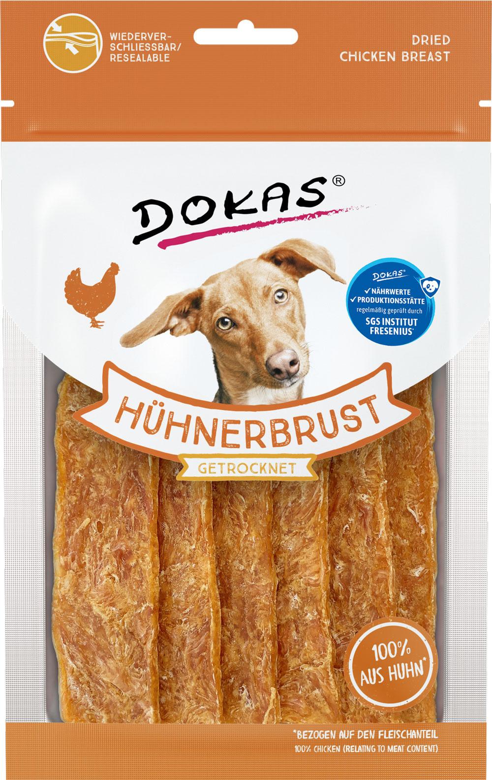 Dokas Dog Hundesnack Hühnerbrust getrocknet