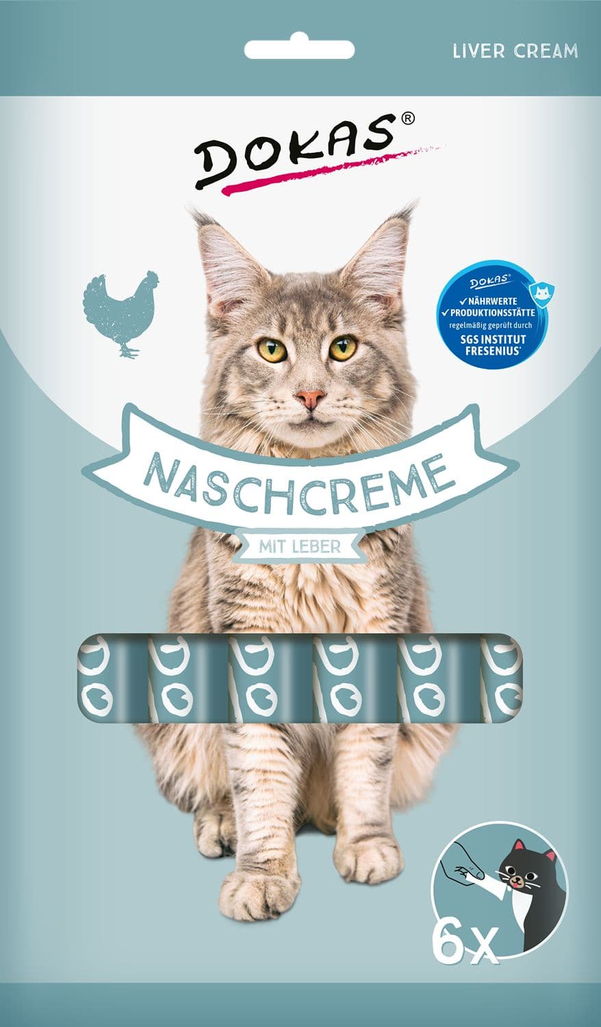 Dokas Katzensnack Naschcreme mit Leber
