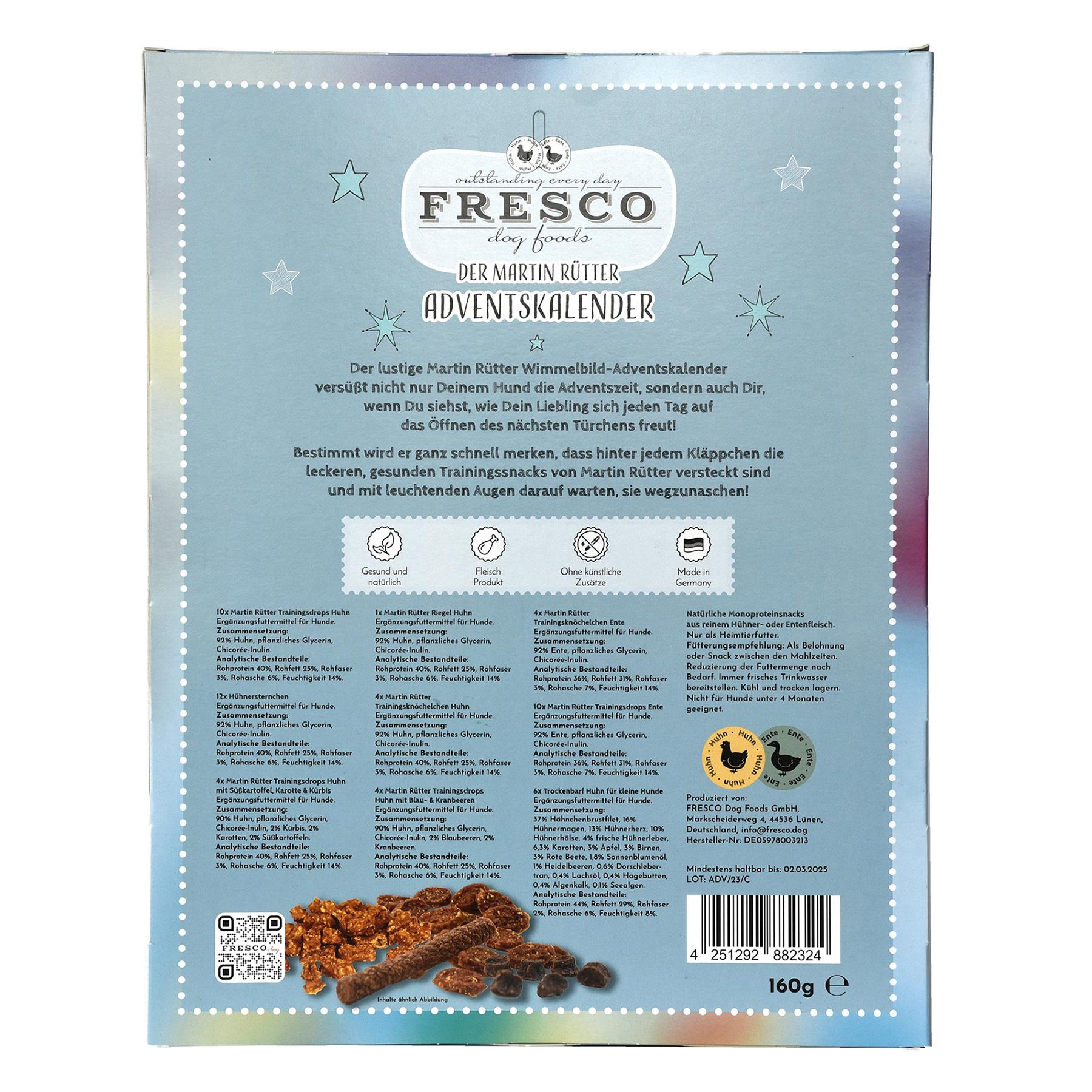 Produktbild FRESCO Martin Rütter Hundesnack Adventskalender Geflügel 2 von 2