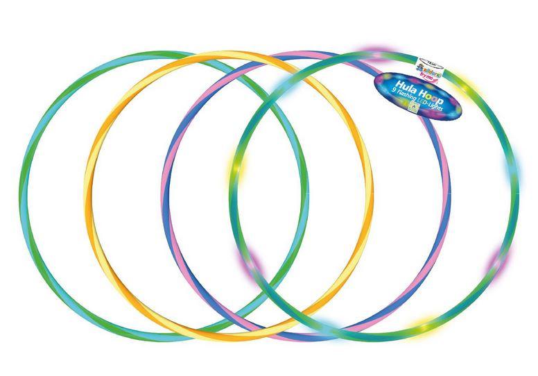 Alldoro - LED Hula Hoop Reifen, 78 cm, sortiert