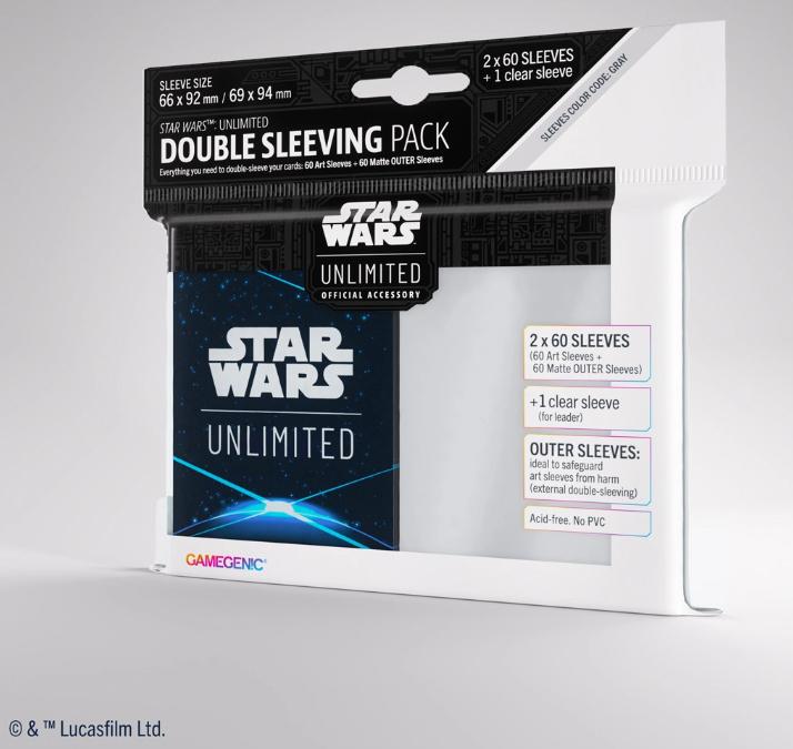 Gamegenic - STAR WARS™: UNLIMITED DOUBLE SLEEVING PACK SPACE BLUE