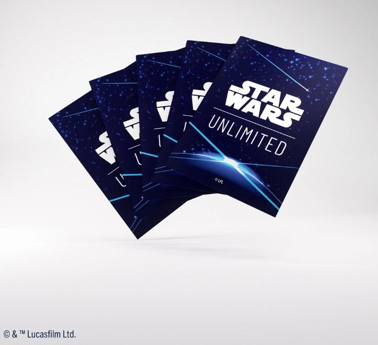 Produktbild Gamegenic - STAR WARS™: UNLIMITED DOUBLE SLEEVING PACK SPACE BLUE 2 von 4