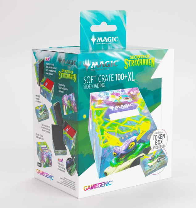Gamegenic Magic: The Gathering Secrets of Strixhaven Soft Crate 100+ XL Sideloading - Character 3/Commander 5