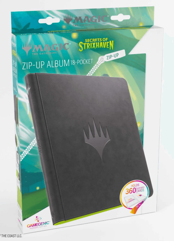 Gamegenic Magic: The Gathering Secrets of Strixhaven Prime Zip-Up Album 18-Pocket - Black/Green