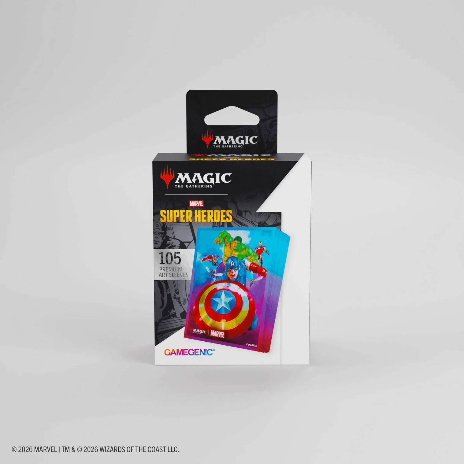 Gamegenic MTG Marvel Super Heroes Premium Art Sleeves - Captain America Team Leader