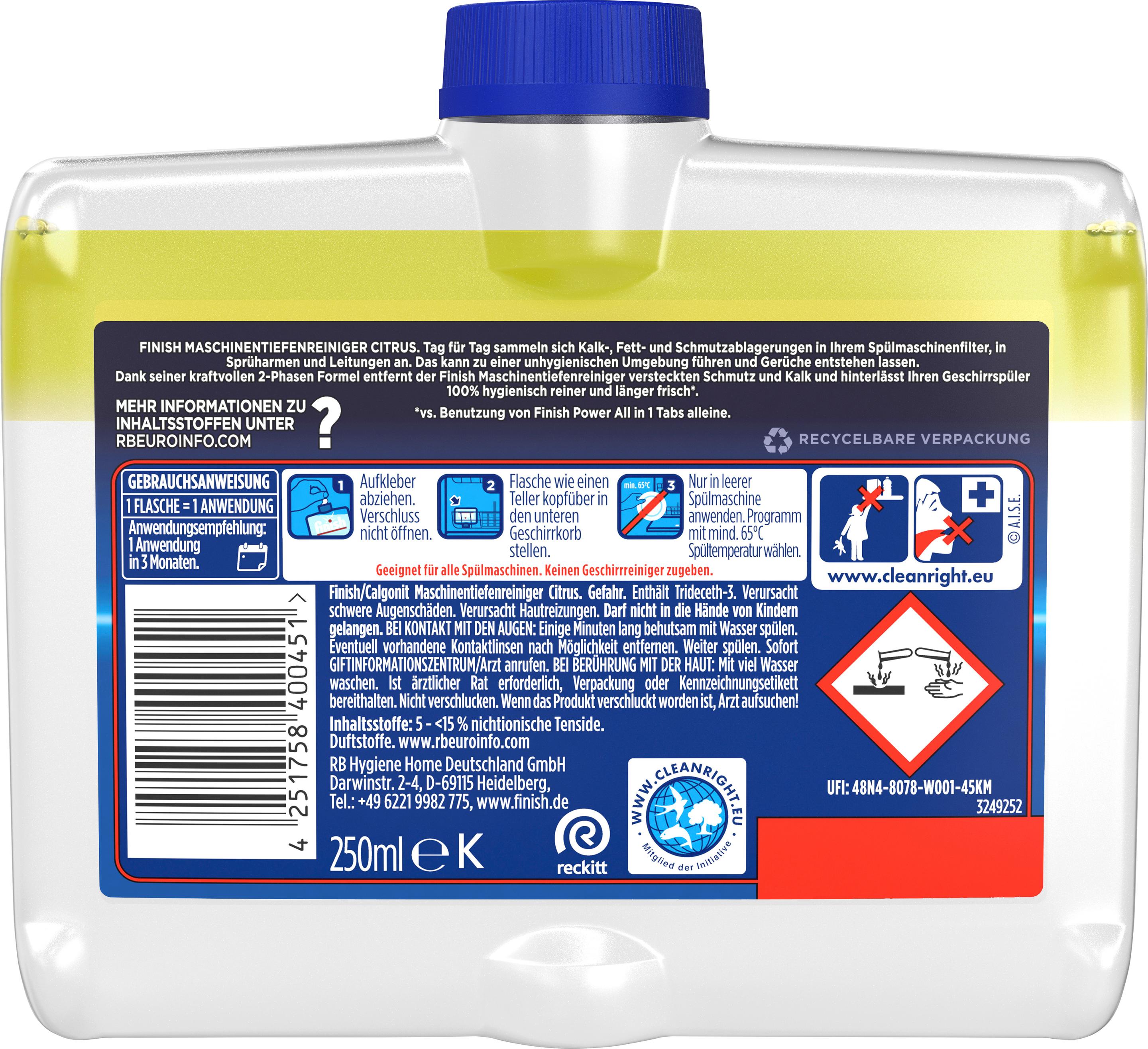 Produktbild Finish Maschinentiefenreiniger Citrus 2 von 9