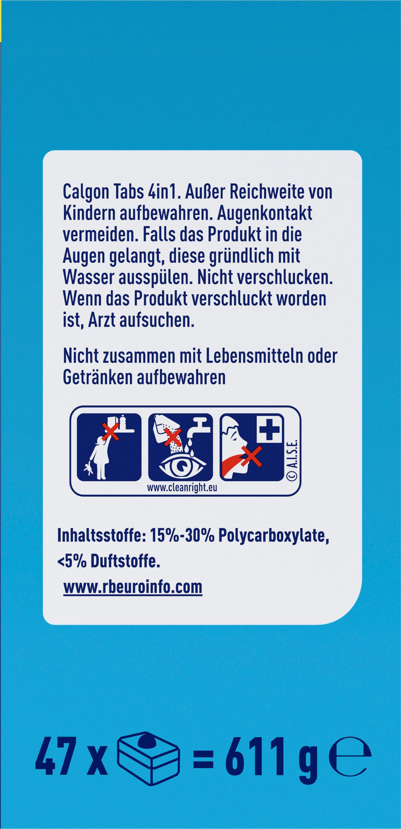 Produktbild Calgon 4in1 Power Tabs Sparpack 2 von 16