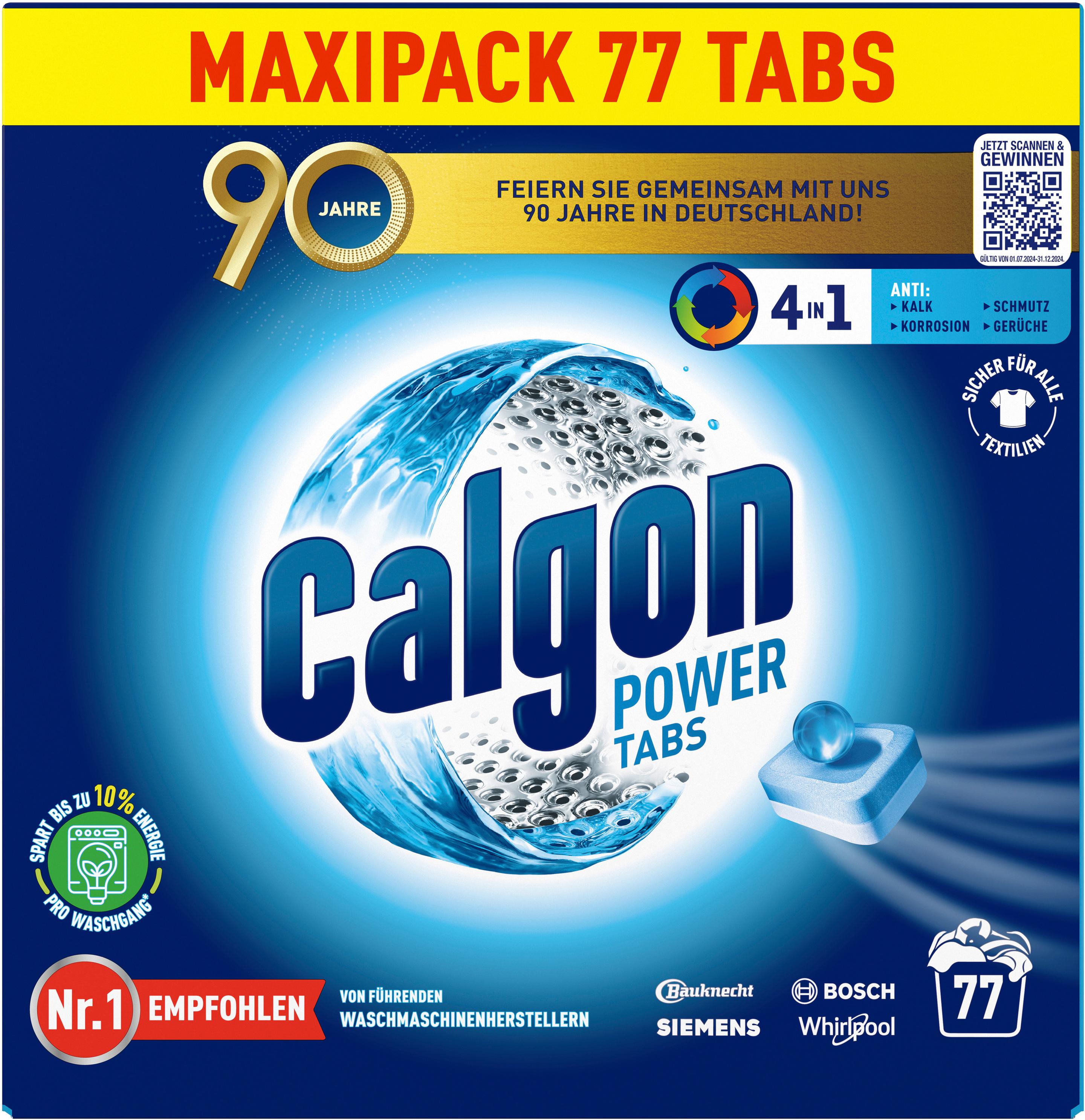 Calgon 4in1 Power Tabs Waschmaschienen-Tabs