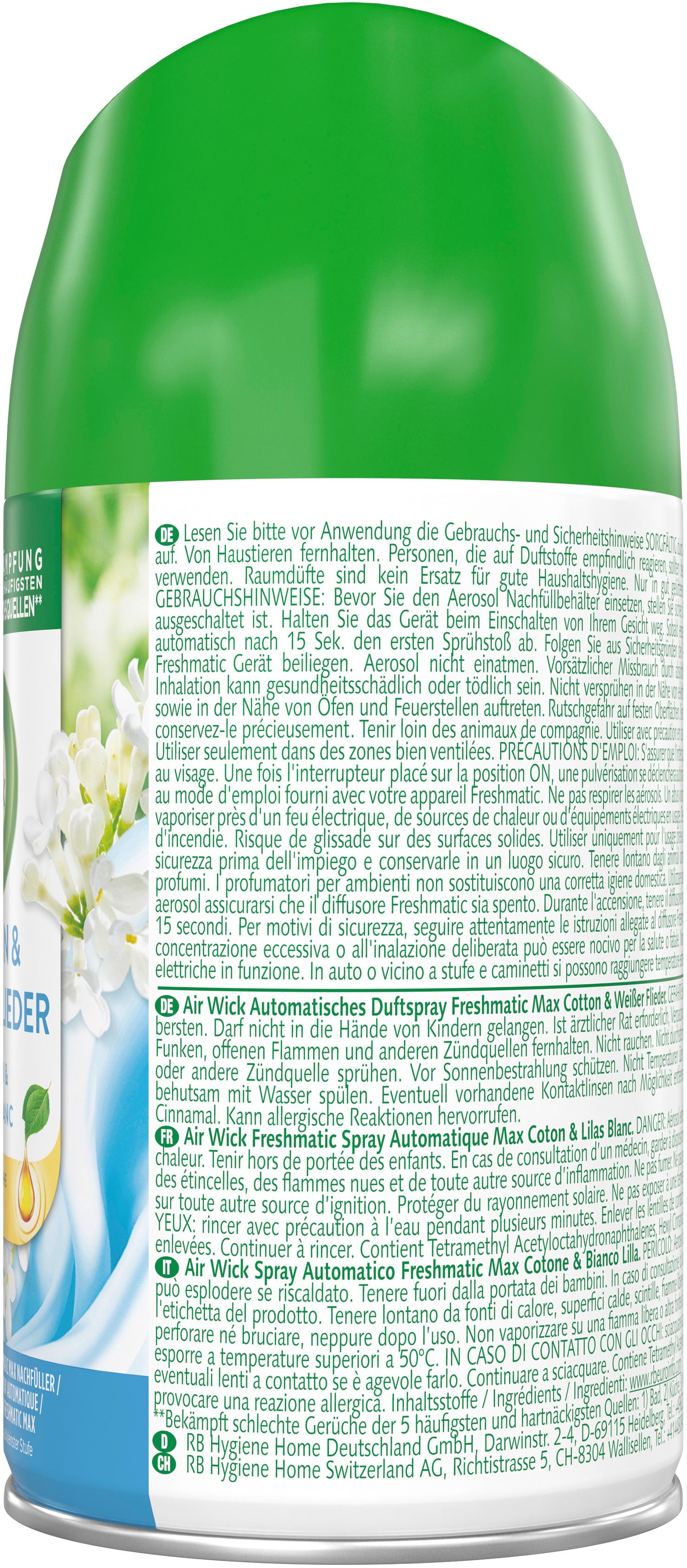 Produktbild Air Wick Duftspray Cotton&Weißer Flieder Nachfüller 3 von 4
