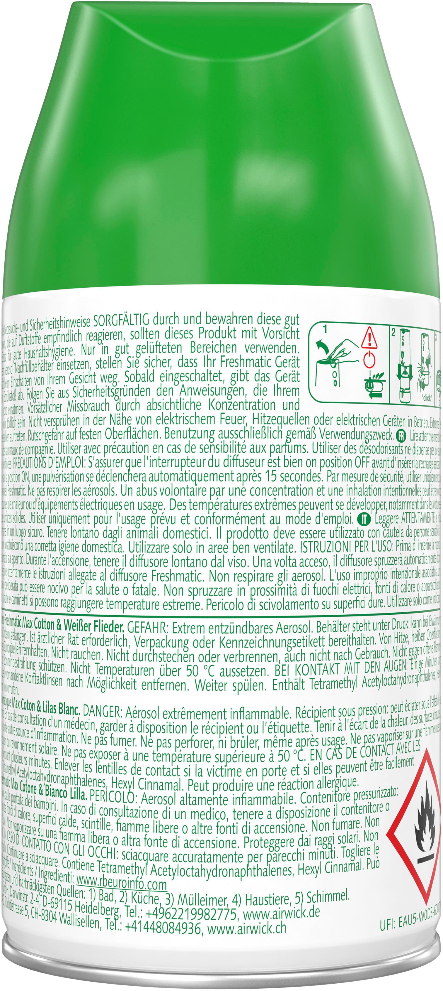 Produktbild Air Wick Duftspray Cotton&Weißer Flieder Nachfüller 2 von 4