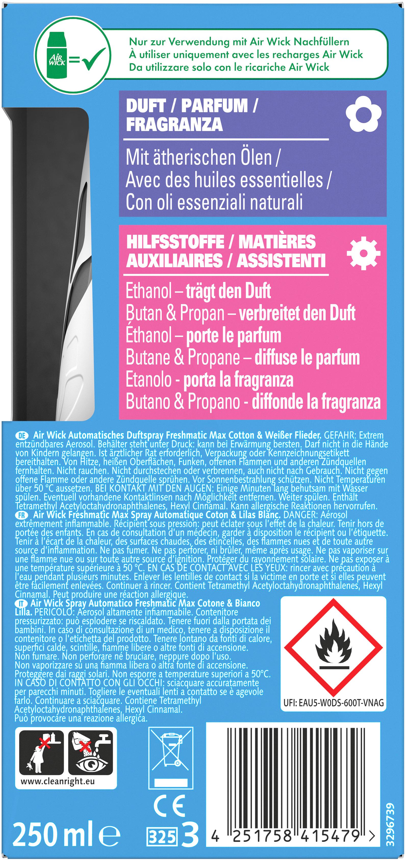 Produktbild Air Wick Automatisches Duftspray Cotton&weißer Flieder Starter-Set 2 von 4