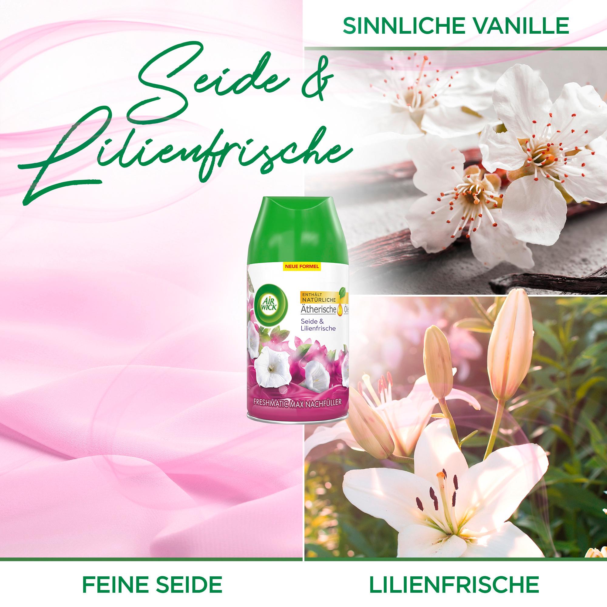 Produktbild Air Wick Freshmatic Max Nachfüllung DUO Seide&Lilienfrische 5 von 8