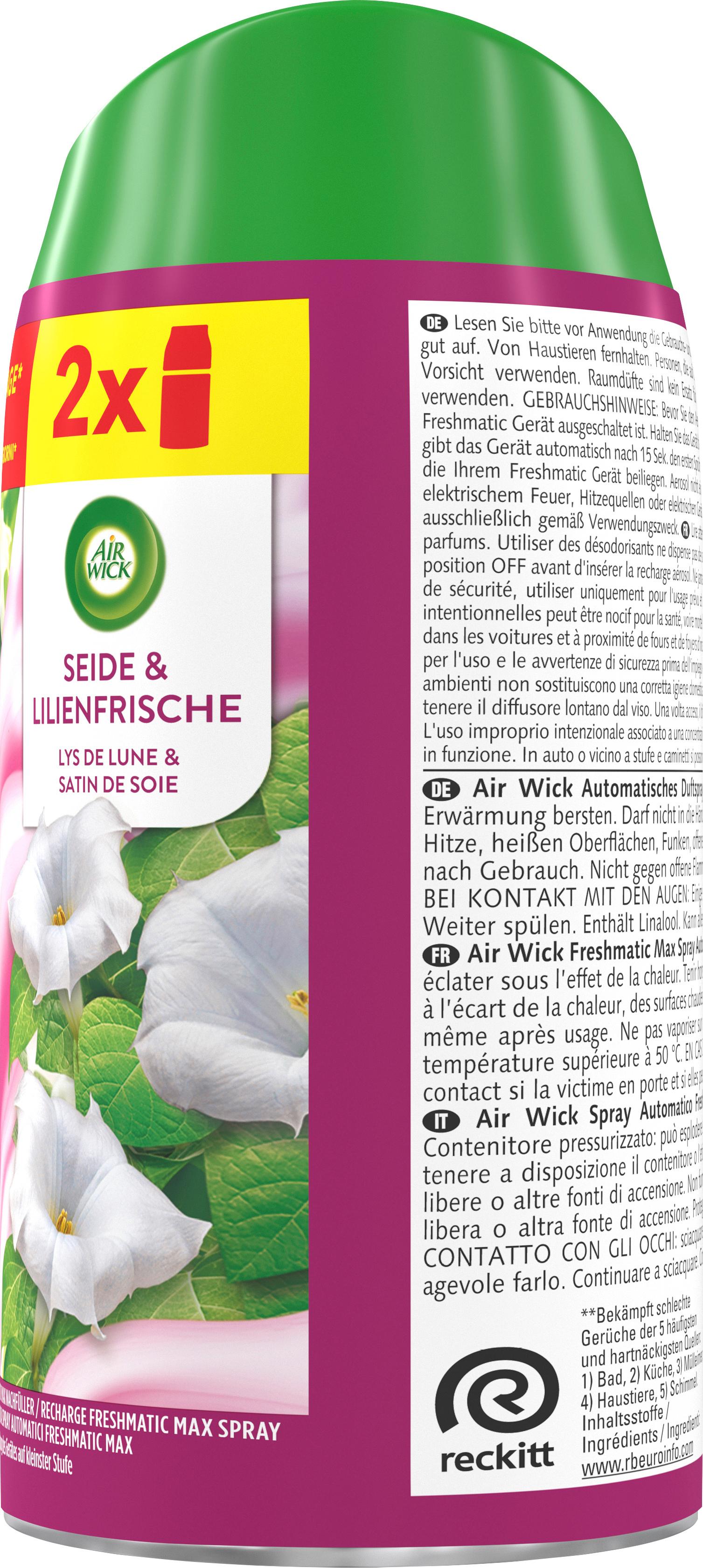 Produktbild Air Wick Freshmatic Max Nachfüllung DUO Seide&Lilienfrische 6 von 8