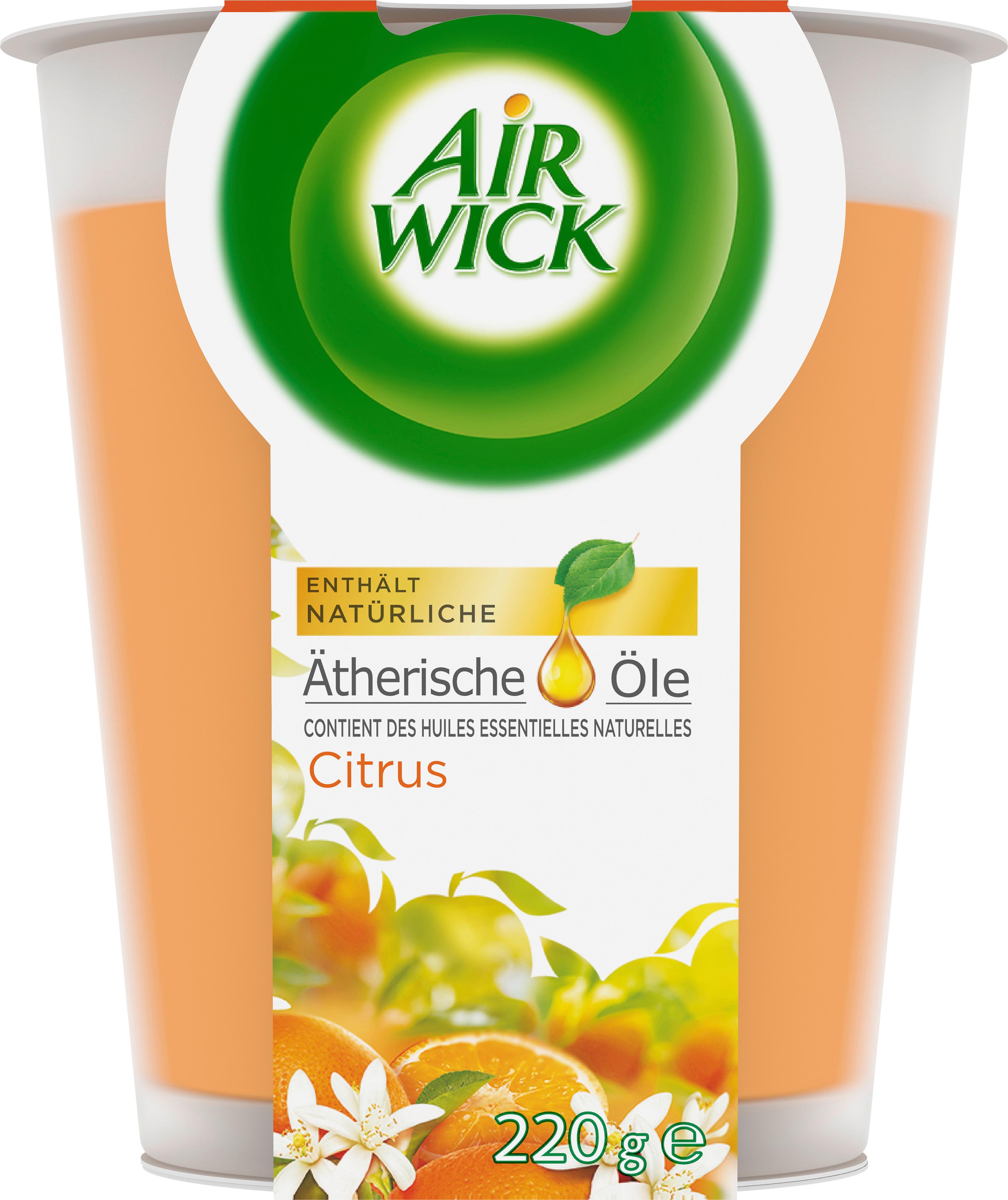 Air Wick Große Wohlfühl-Duftkerze Citrus 220g
