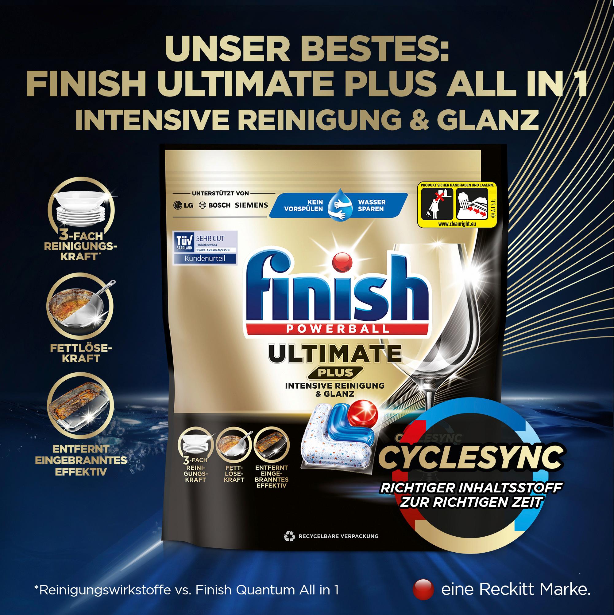 Produktbild finish Spülmaschinentabs Powerball Quantum 10 von 11