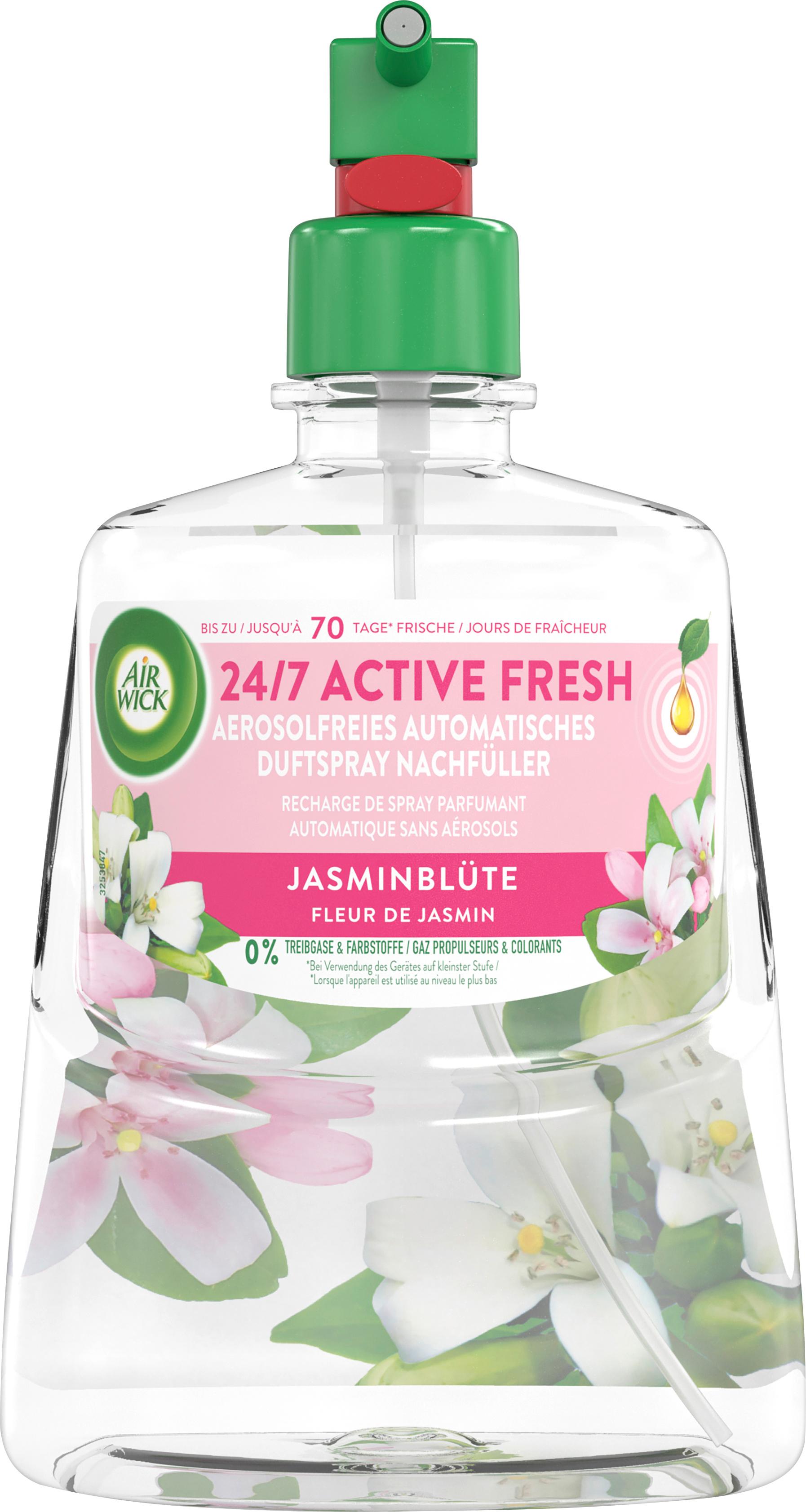 Air Wick Active Fresh Aerosolfreies Automatisches Duftspray Jasminblüte Nachfüllung