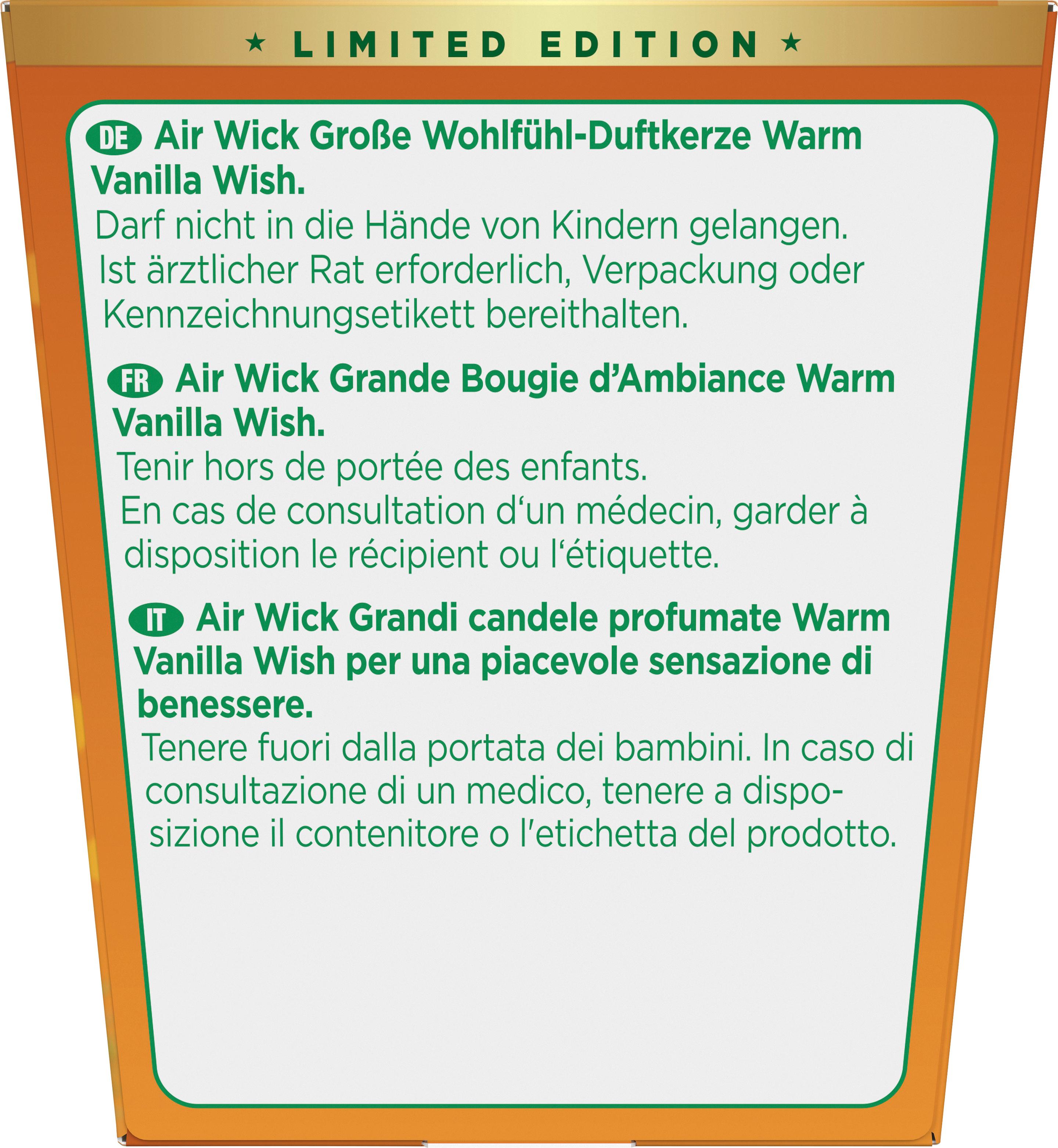 Produktbild Air Wick Duftkerze Warm Vanilla Wish 6 von 6