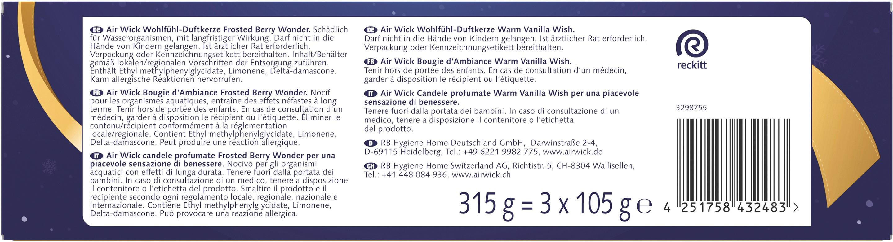 Produktbild Air Wick Wohlfühlset Duftkerzen Geschenkbox 2 von 4