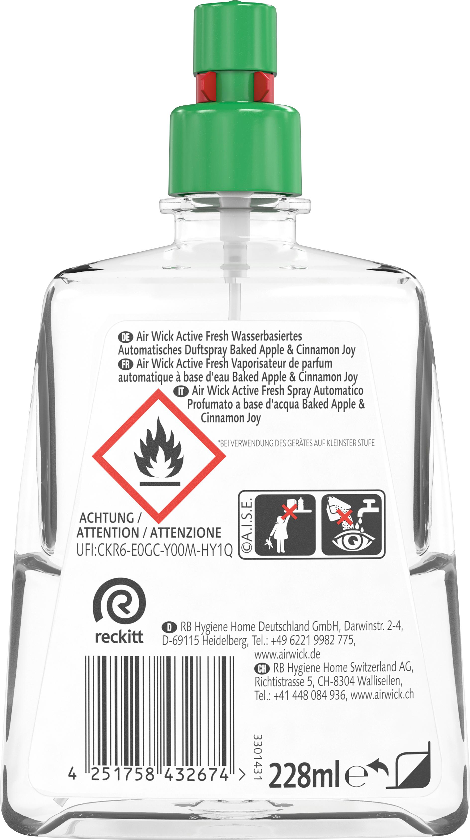 Produktbild Air Wick Active Fresh Wasserbasiertes Automatisches Duftspray Nachfüller Baked Apple&Cinnamon 2 von 2