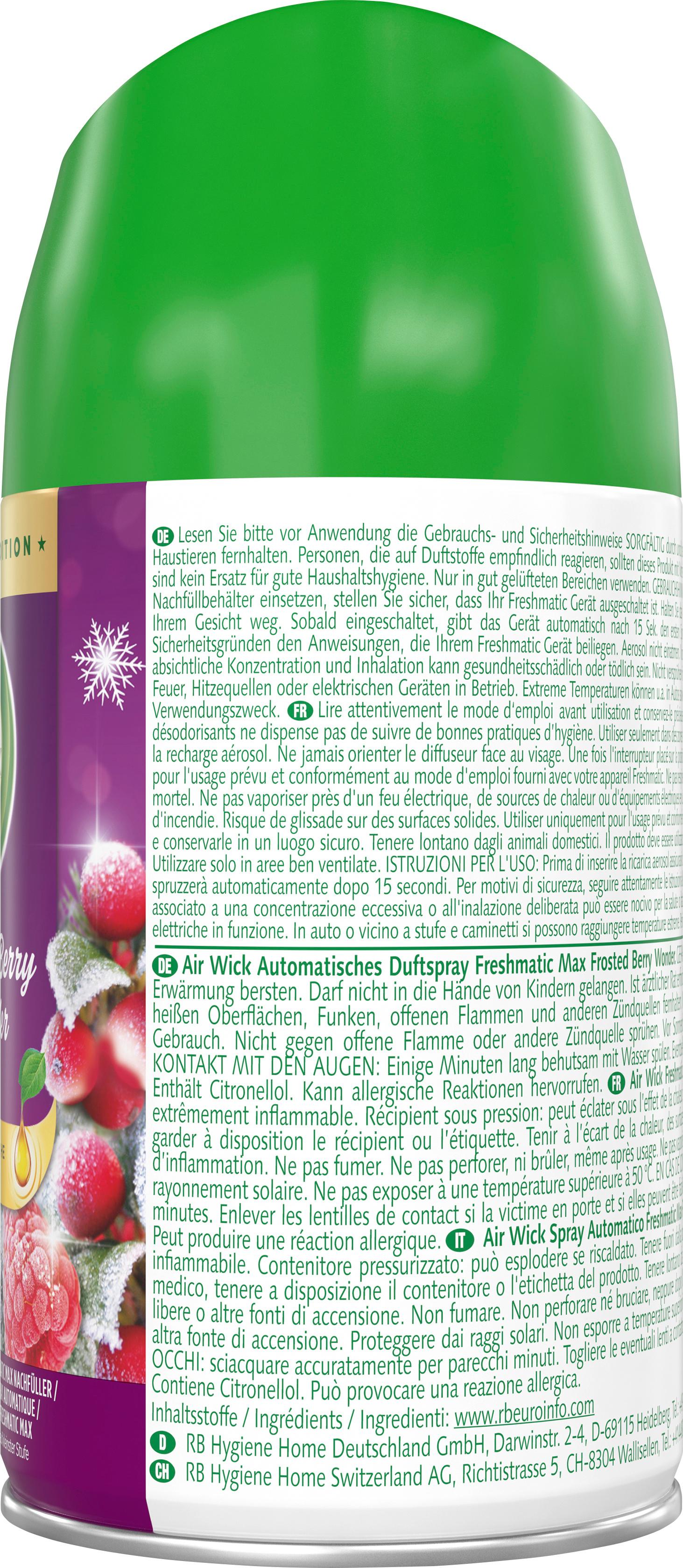 Produktbild Air Wick Freshmatic Max Nachfüller Frosted Berry Wonder 4 von 4