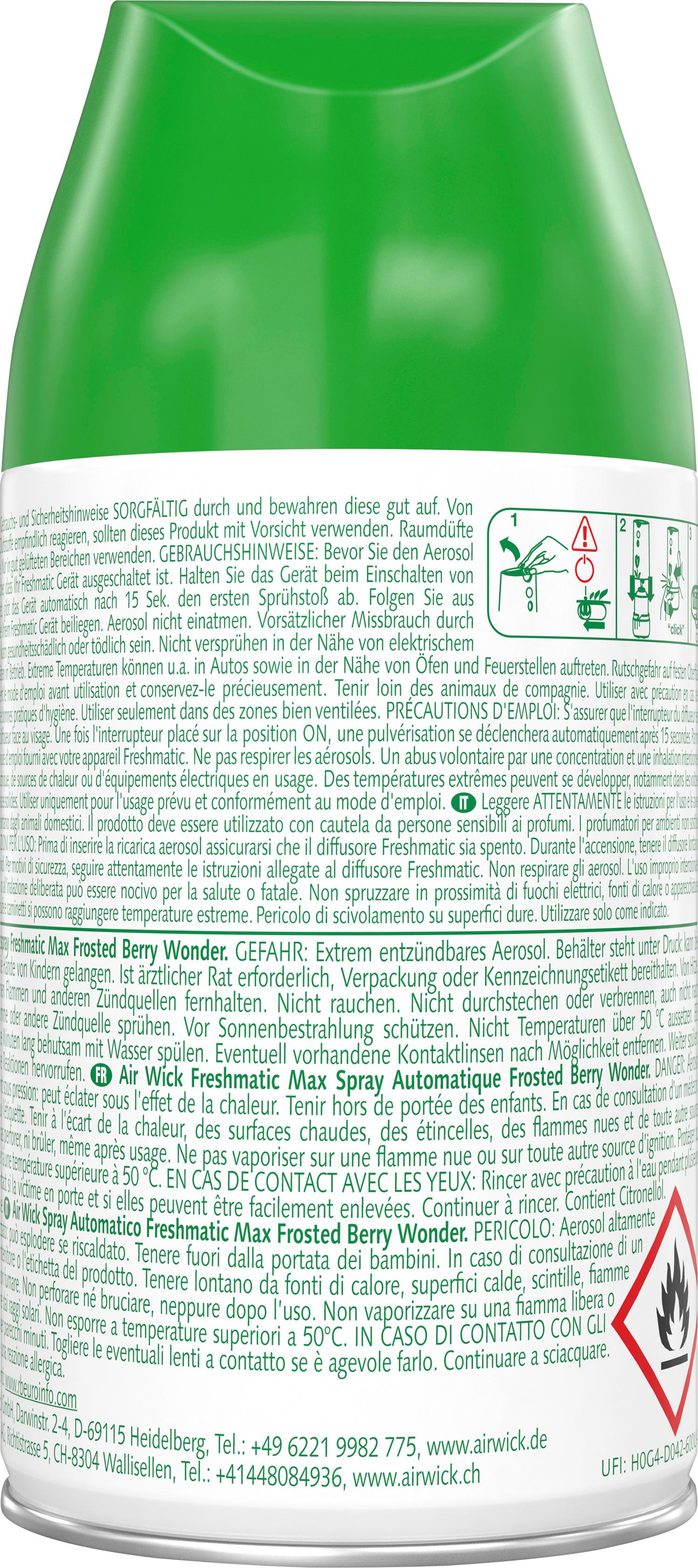 Produktbild Air Wick Freshmatic Max Nachfüller Frosted Berry Wonder 2 von 4
