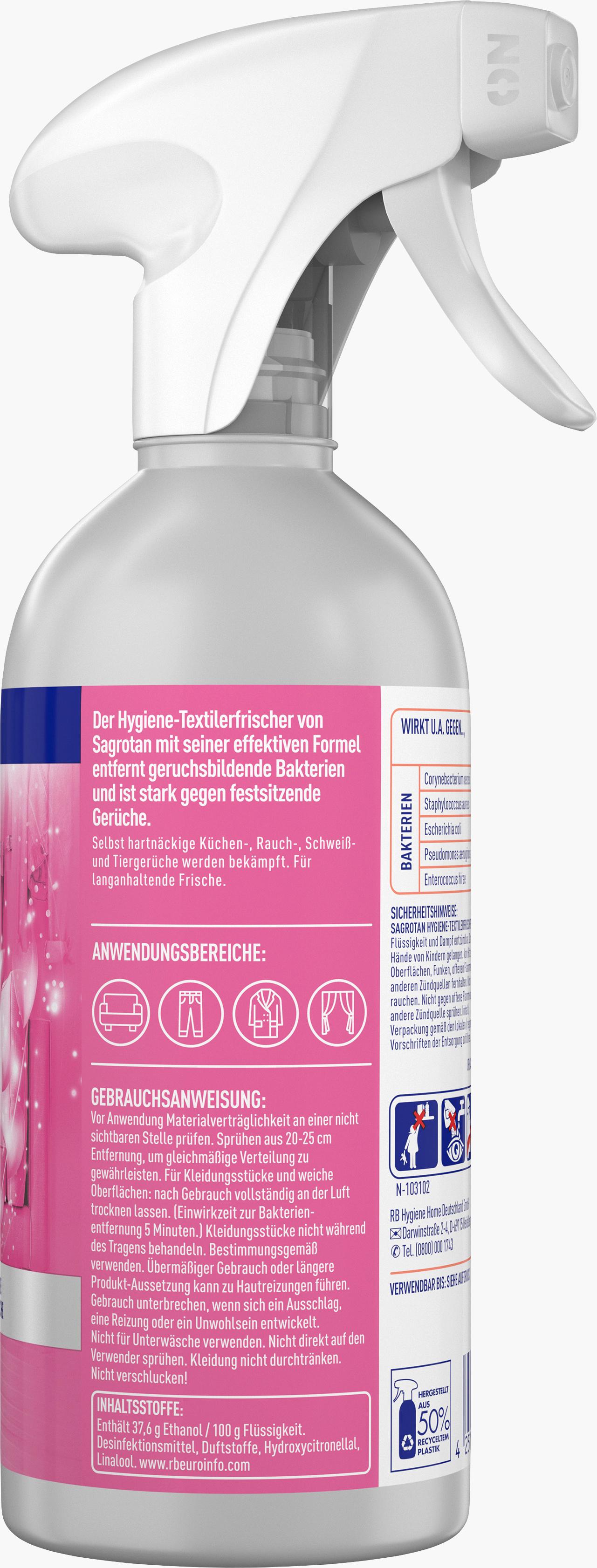 Produktbild Sagrotan Hygiene Textilerfrischer Wasserlilie 3 von 3