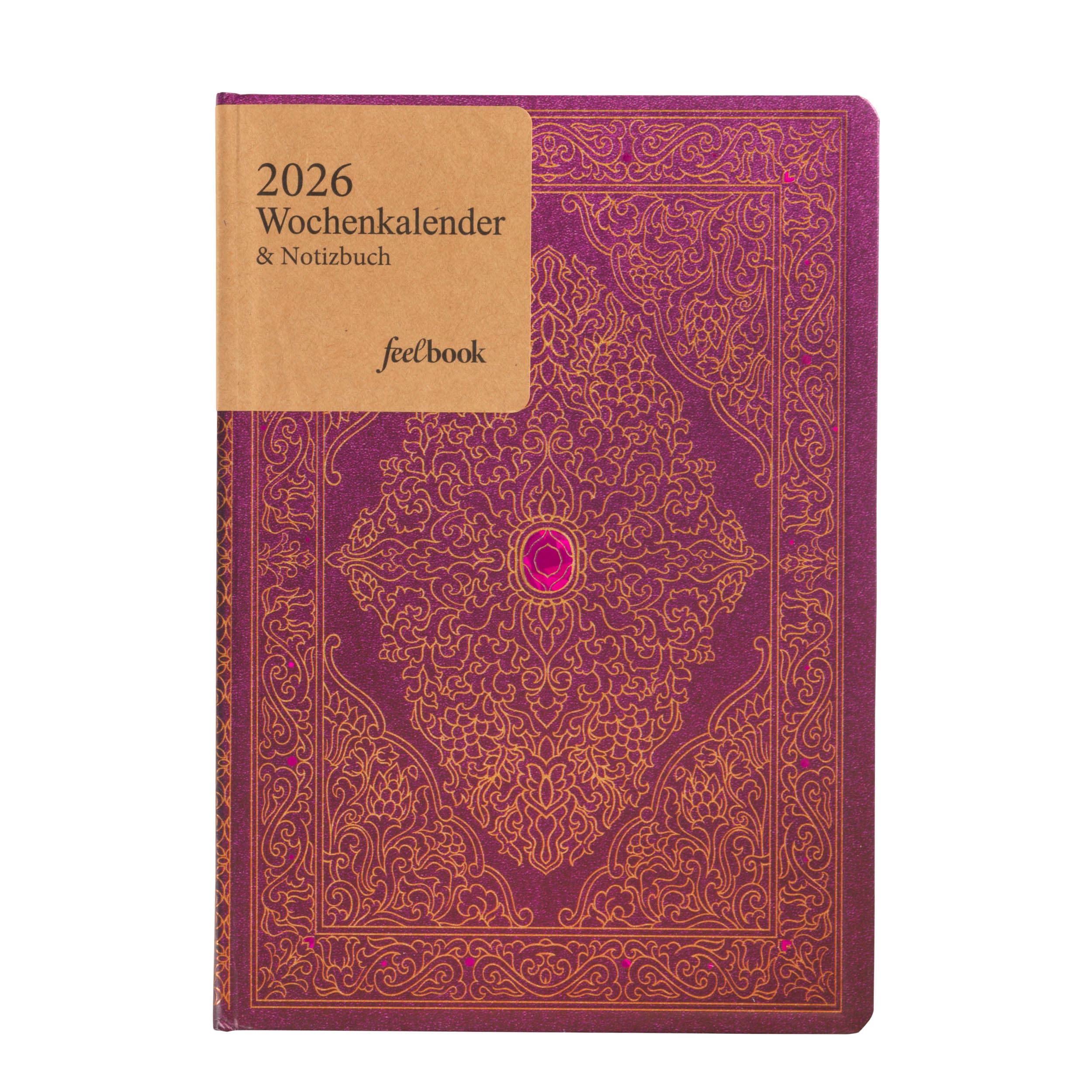 feelbook 2026 Wochenkalender & Notizbuch A5 Ornamente