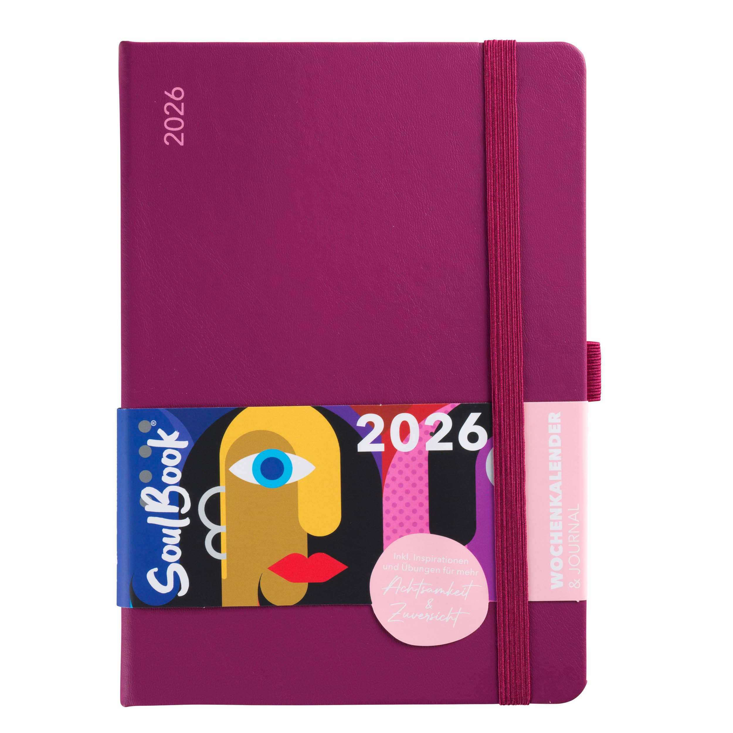 SoulBook 2026 Wochenkalender & Journal A5 Magenta