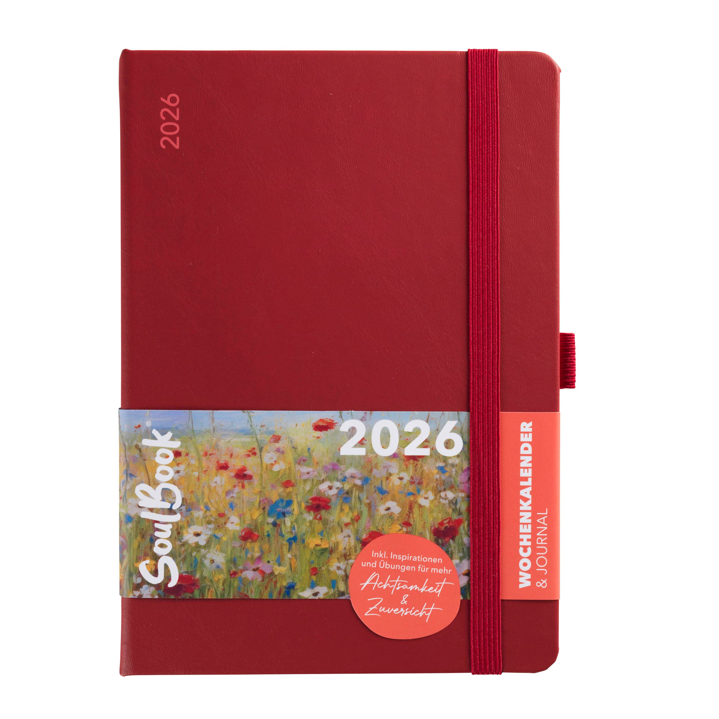 SoulBook 2026 Wochenkalender & Journal A5 Rot