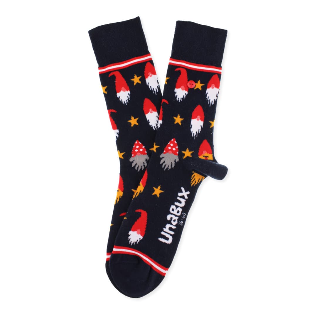 Unabux Unisex Socken Weihnachten Stern