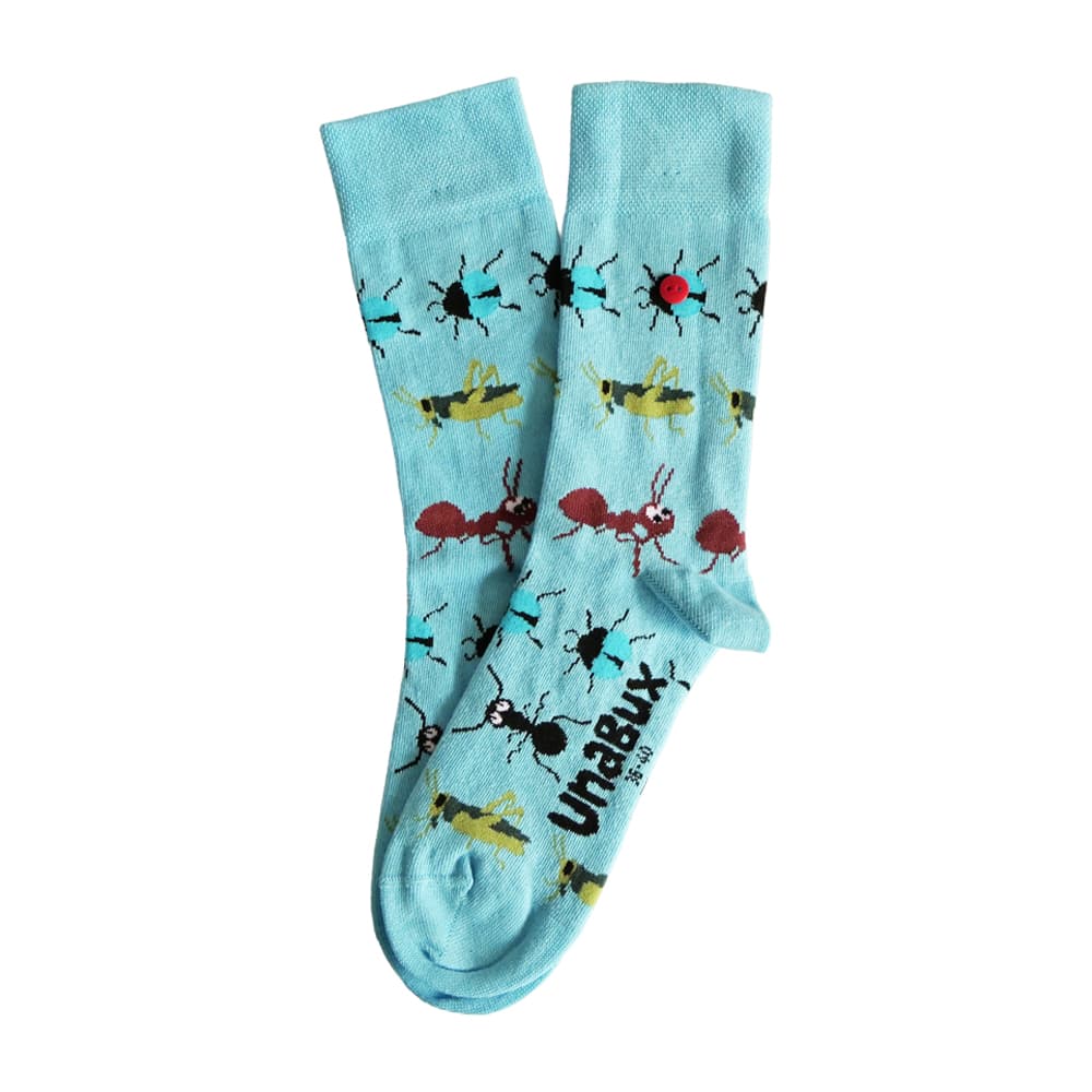 UnaBux Unisex Socken Insekten 