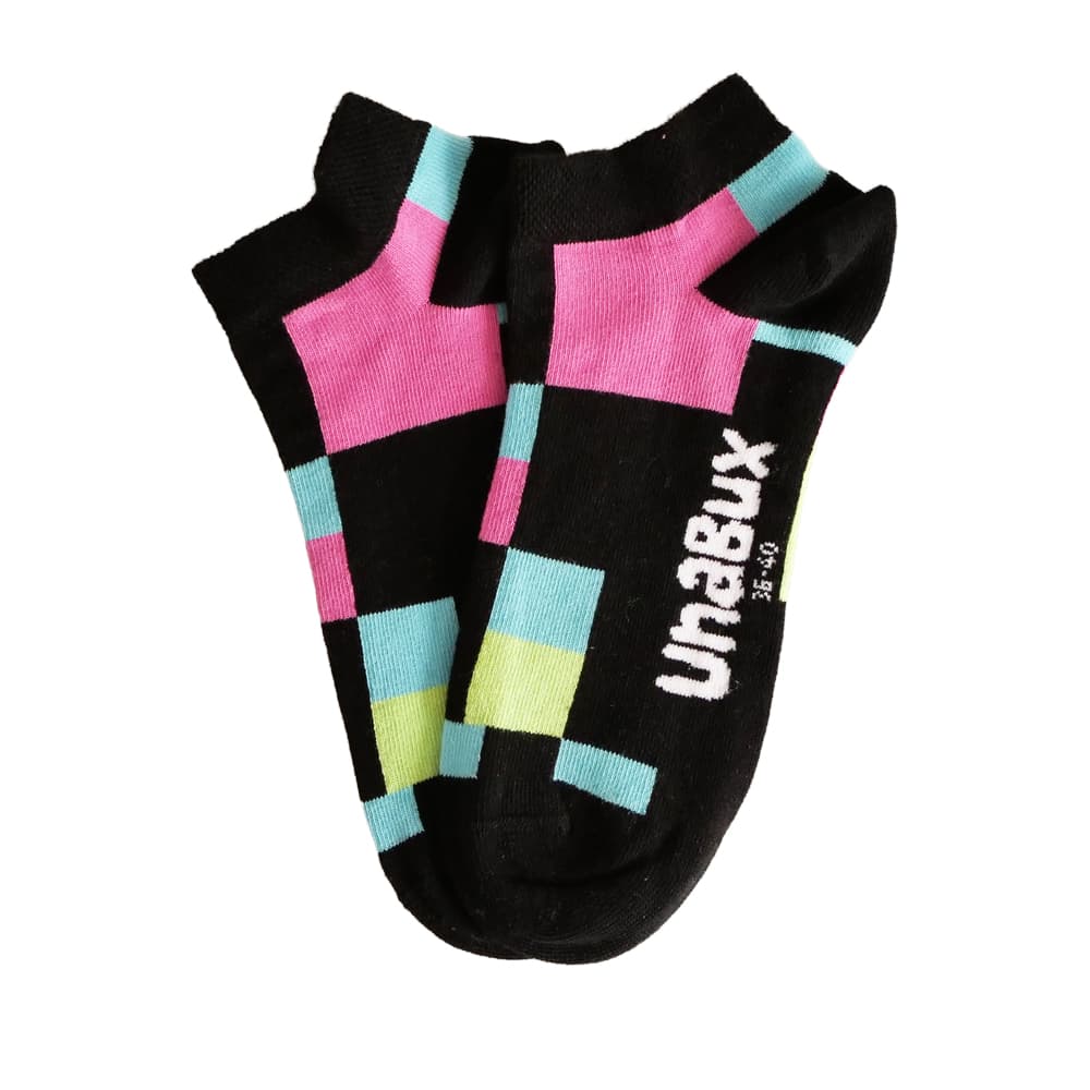 UnaBux Unisex Sneaker Socken Rechtecke