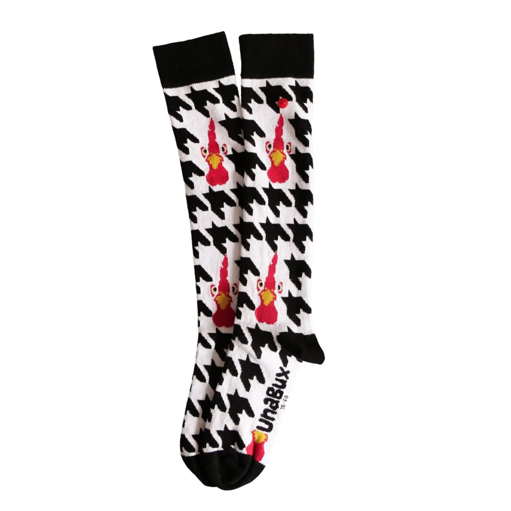 UnaBux Unisex Kniestrümpfe Hahn 