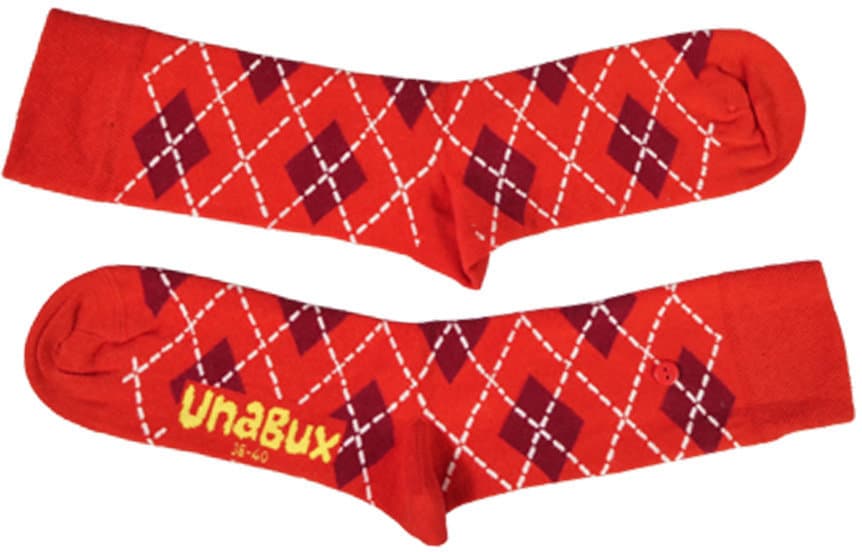 UnaBux Unisex Socken Argyle