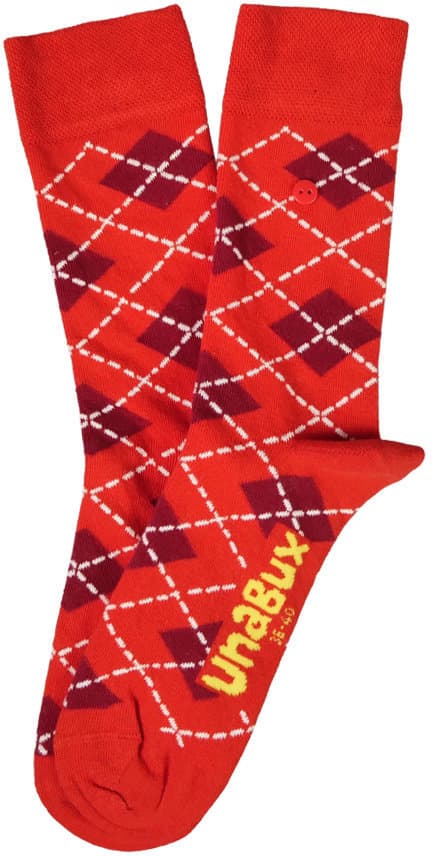 UnaBux Unisex Socken Argyle
