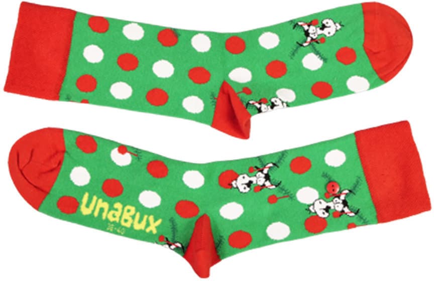 UnaBux Unisex Socken Xmas Cow
